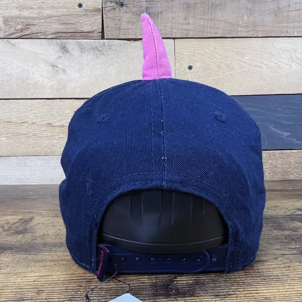 Miniso Life Japan Monster Eye Baseball Hat Pink Brim Mouth Teeth Snapback Hat